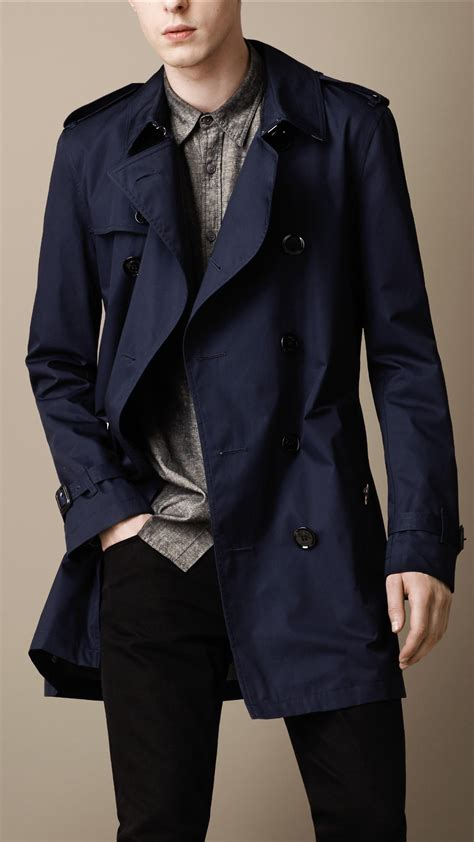 royal blue burberry coat|blue Burberry pants.